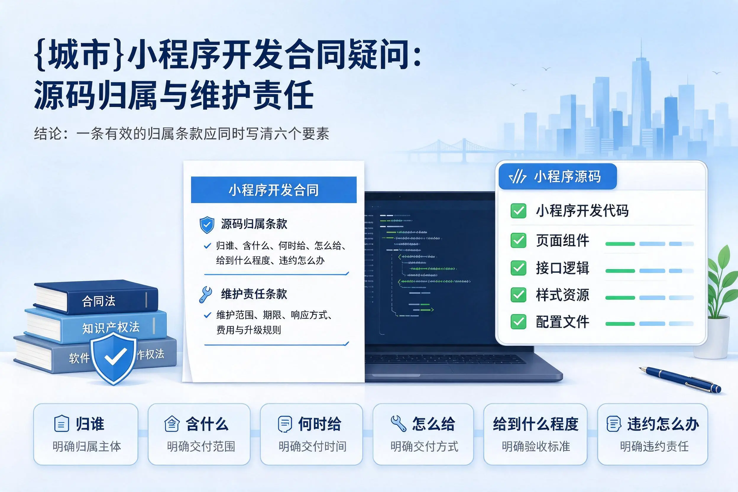 益阳小程序开发合同疑问:源码归属与维护责任