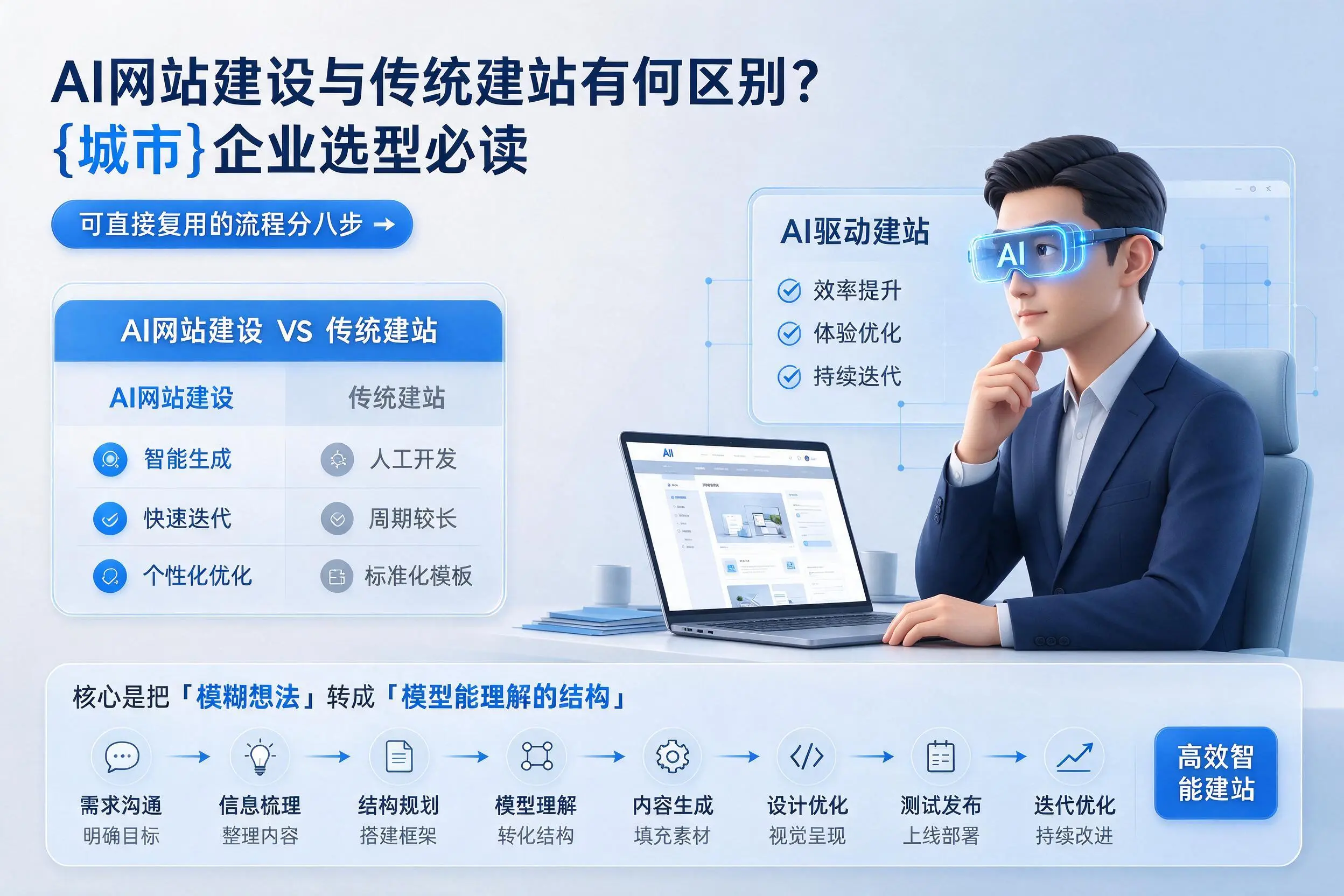 AI网站建设与传统建站有何区别?益阳企业选型必读