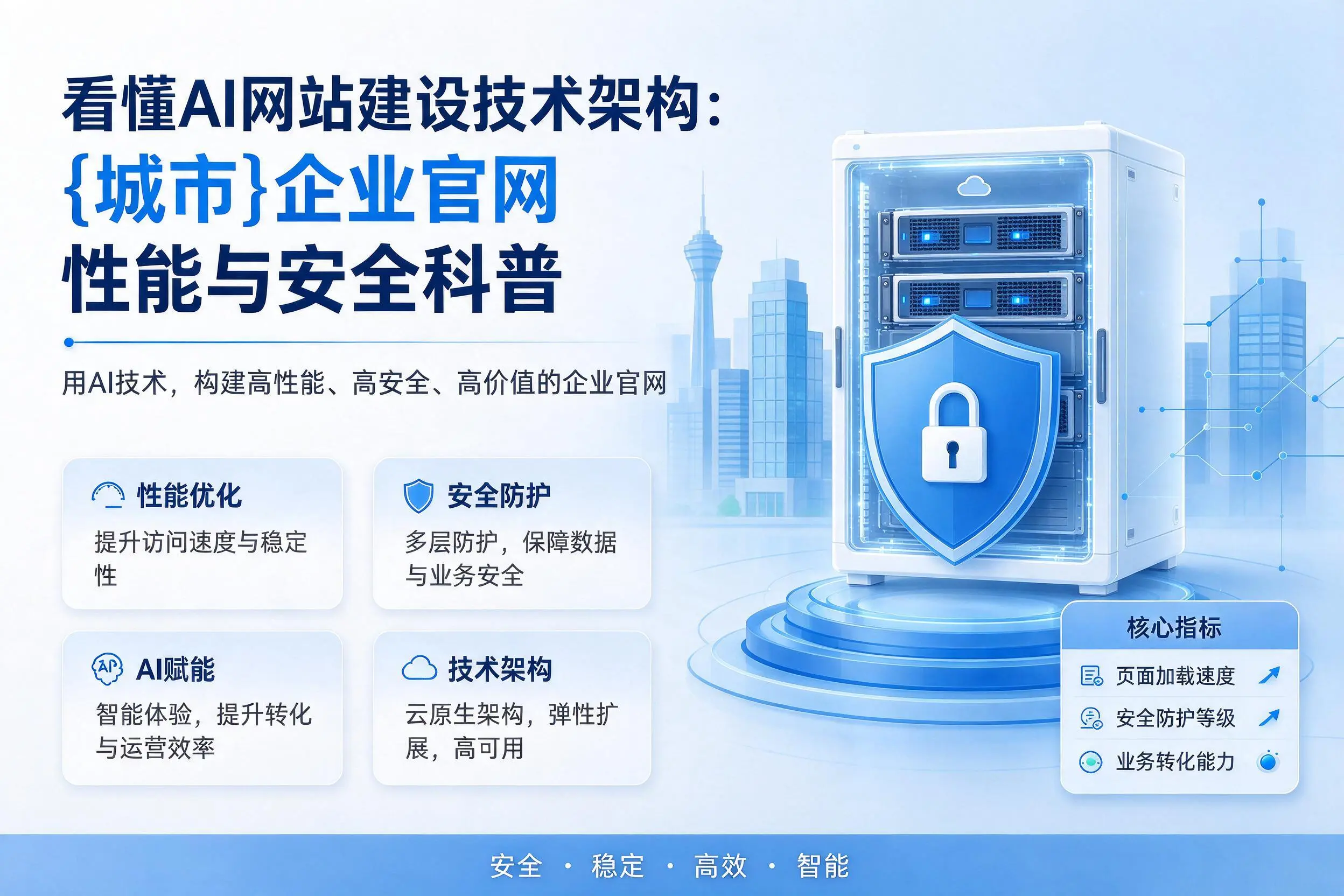 看懂AI网站建设技术架构：益阳企业官网性能与安全科普