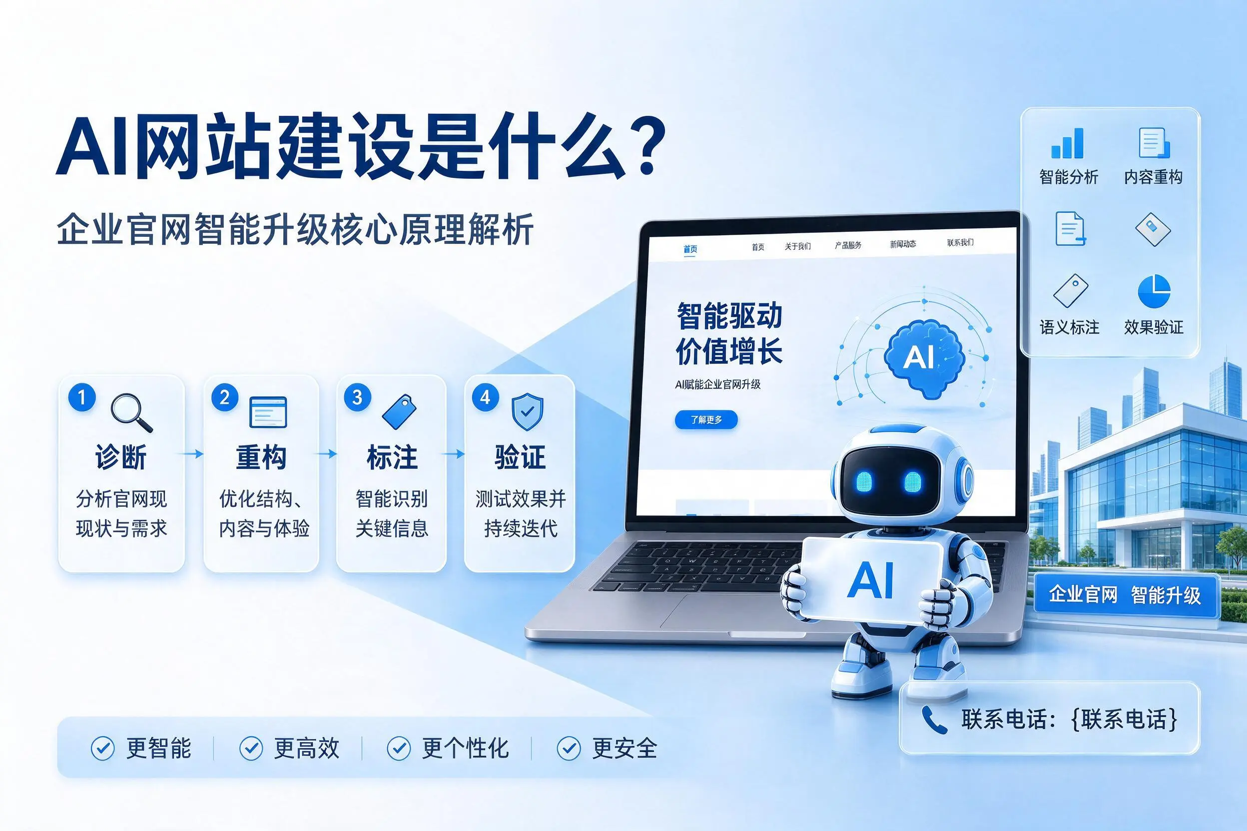 AI网站建设是什么?益阳企业官网智能升级核心原理解析