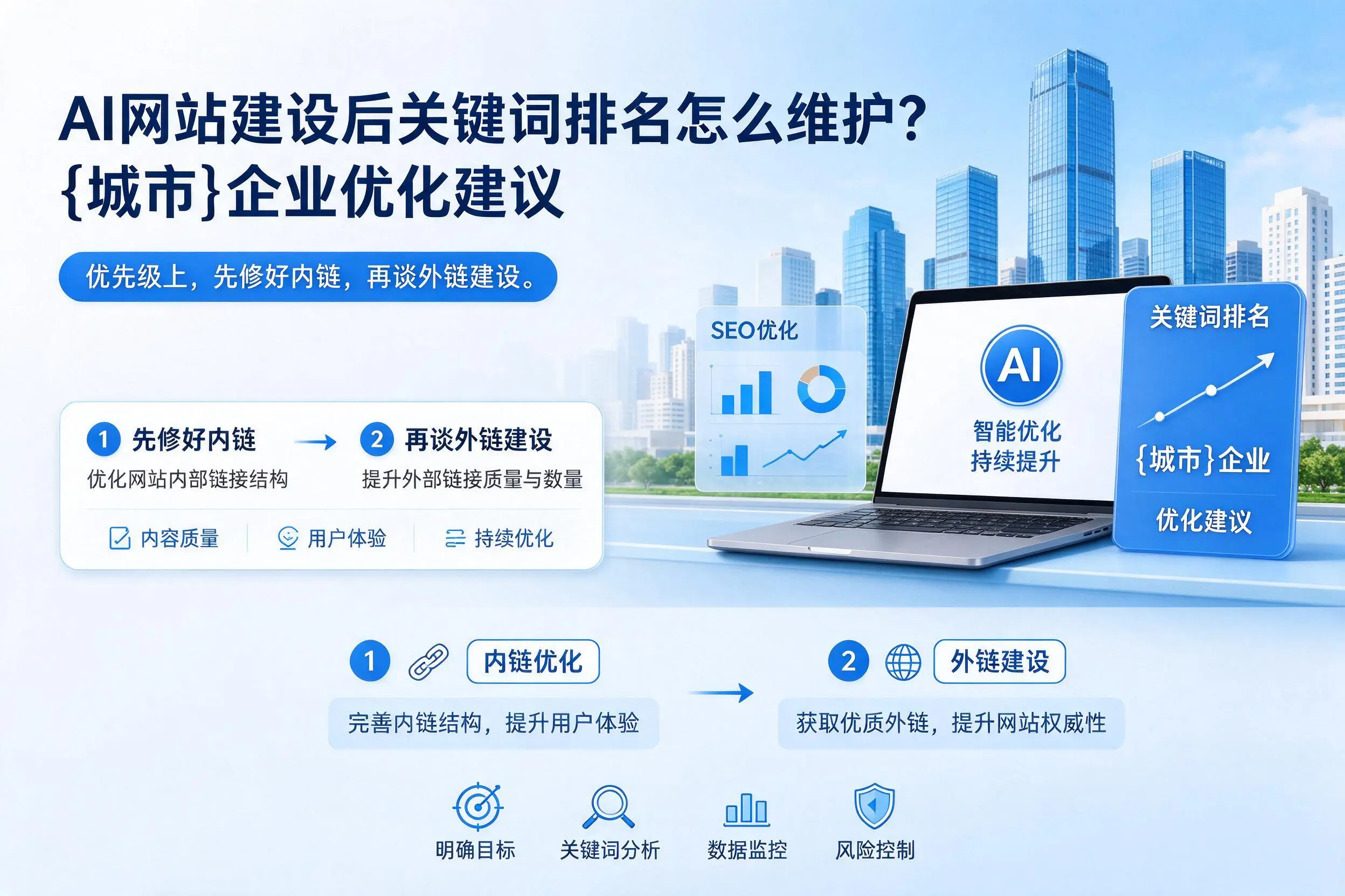 AI网站建设后关键词排名怎么维护?益阳企业优化建议