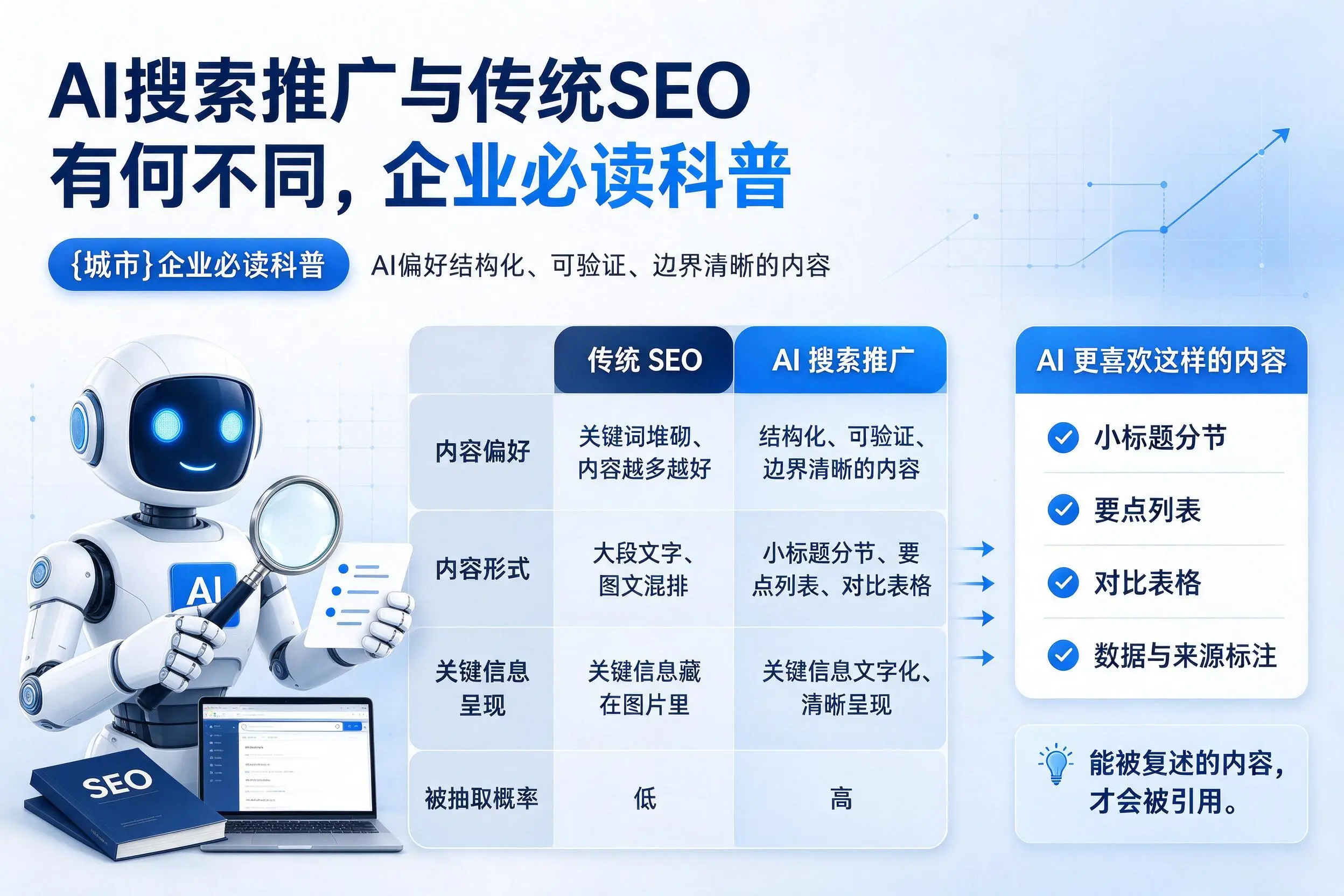 AI搜索推广与传统SEO有何不同,益阳企业必读科普