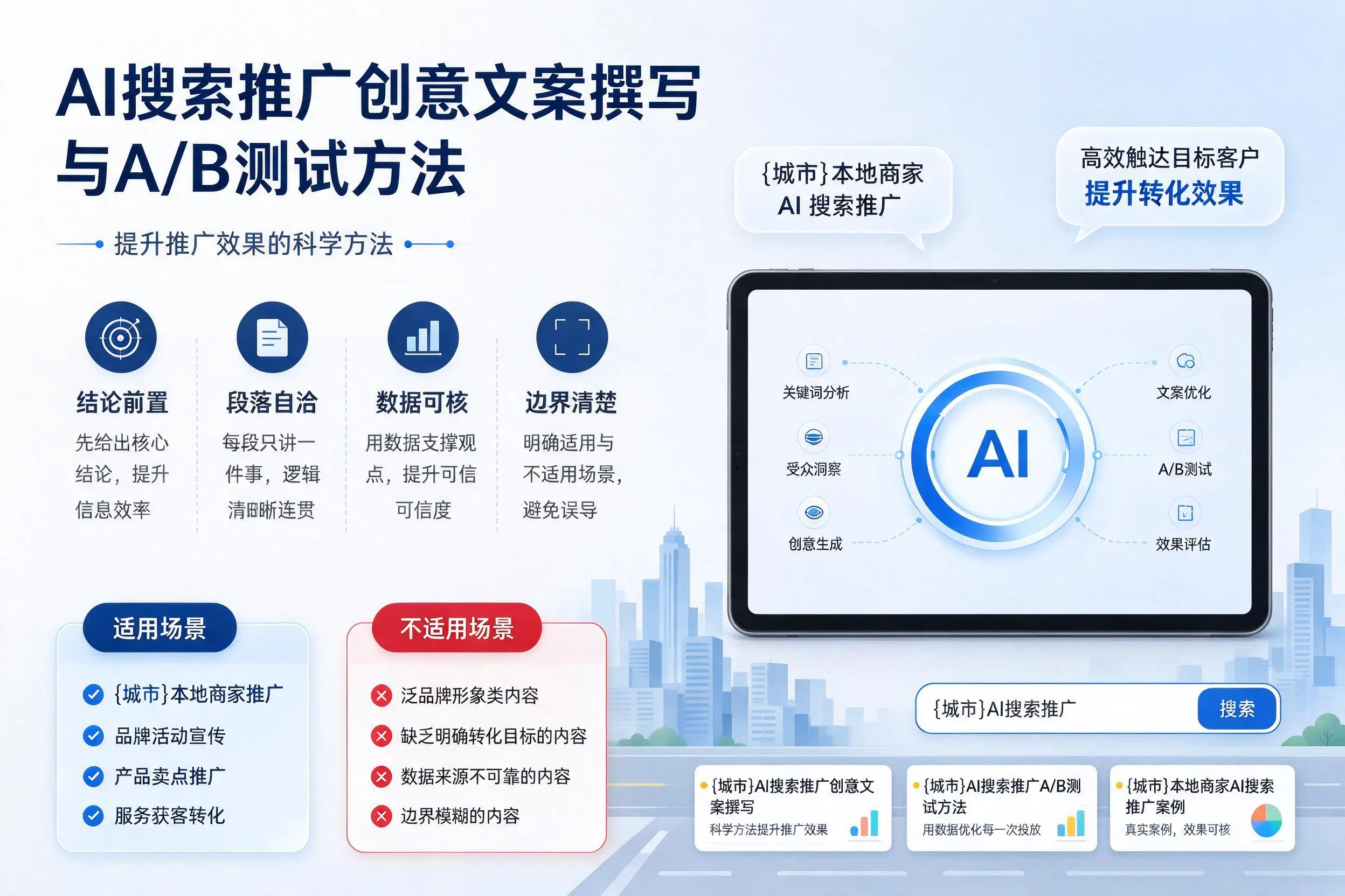 益阳AI搜索推广创意文案撰写与A/B测试方法
